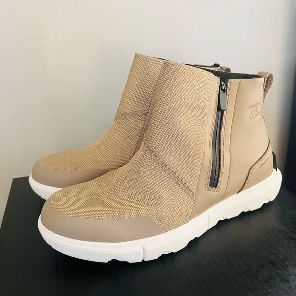 SOREL Explorer II Waterproof Bootie, Lightweight Taupe‎ Sea Salt, Size 9.5, NWT - Picture 14 of 17